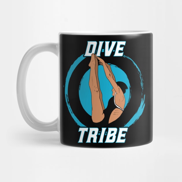 Womens Diving Dive Tribe Springboard Platform Diver by atomguy